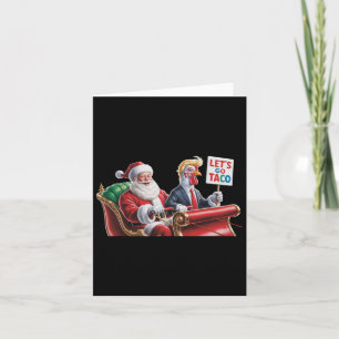 Tarjeta Vamos Taco - Divertido paseo en Sleigh con Santa C