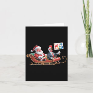 Tarjeta Vamos Taco - Divertido paseo en Sleigh con Santa C