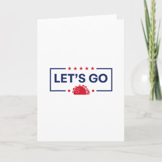 Tarjeta Vamos Taco Divertido Trump