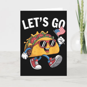 Tarjeta Vamos Taco Divertido Trump Siempre se Rinde _13