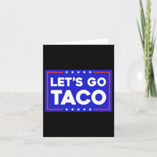 Tarjeta Vamos Taco Funny T.a.c.o Vamos Taco