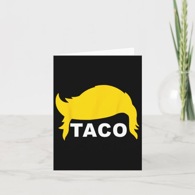 Tarjeta Vamos Taco Funny Taco Hair (Anverso)