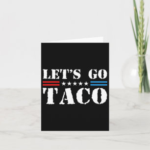 Tarjeta Vamos Taco - Gracioso arancel comercial de tacos p