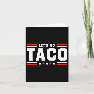 Tarjeta Vamos Taco - Gracioso arancel comercial de tacos p