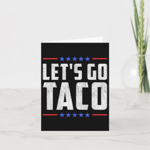 Tarjeta Vamos Taco - Gracioso arancel comercial de tacos p