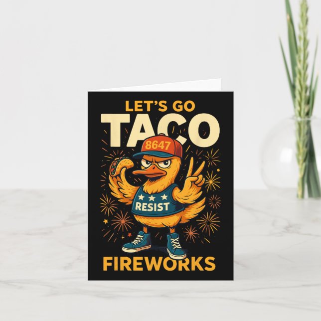 Tarjeta Vamos Taco Meme (Anverso)