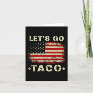 Tarjeta Vamos Taco Shirt Gracioso Vamos Taco