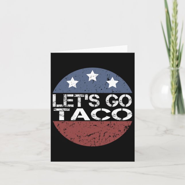 Tarjeta Vamos Taco, ¡siempre pellizque! (Anverso)