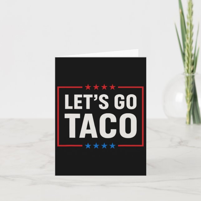 Tarjeta Vamos Taco, siempre se hace gracioso (Anverso)