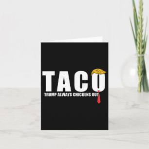 Tarjeta Vamos Taco Trump siempre se ríe
