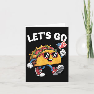 Tarjeta Vamos Taco, un Trump gracioso que siempre se regañ