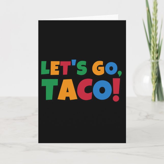 Tarjeta Vamos Tarifa De Pollo Taco' Trump  (Anverso)