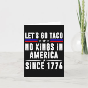 Tarjeta Vamos Teco No Kings en Estados Unidos desde 1776 A