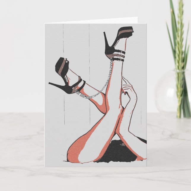 Tarjeta ¡Vamos, vamos a jugar unos juegos traviesos, travi (Anverso)