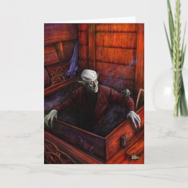 Tarjeta Vampiro de Drácula Nosferatu (Anverso)