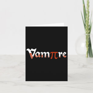 Tarjeta Vampiro Funny Halloween Día Pi Chiste disstume mat