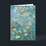 Tarjeta Van Gogh Almond Blossoms - Classic Blue Art<br><div class="desc">This iconic design showcases Vincent van Gogh’s 1890 masterpiece, "Almond Blossoms, " painted as a celebratory gift for the birth of his nephew. Influenced by Japanese woodblock prints, this work features delicate white blossoms against a serene, luminous blue sky. The bold, dark outlines of the branches and the asymmetrical composition...</div>