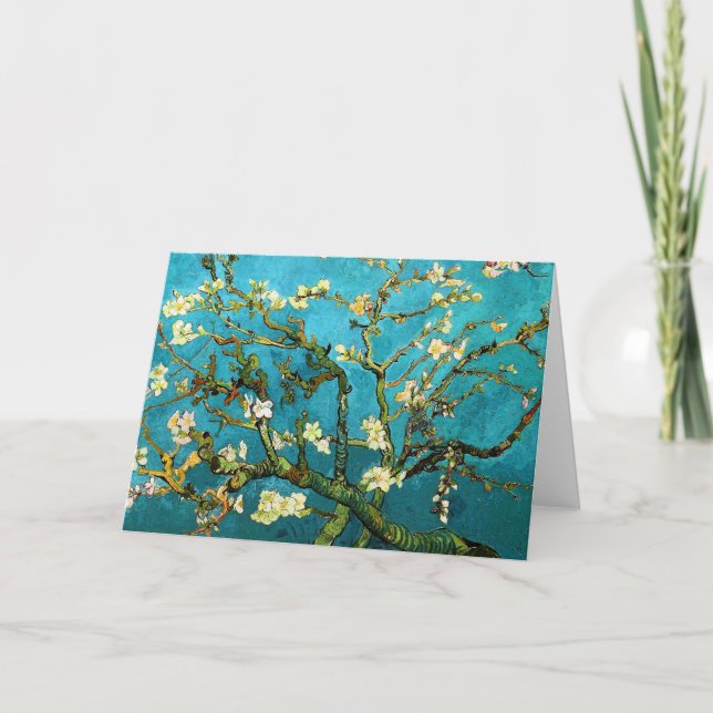 Tarjeta Van Gogh Blossoming Almond Tree Bella Artes (Anverso)
