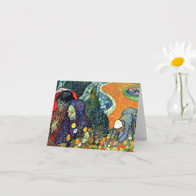 Tarjeta Van Gogh - Damas de Arles, (Planta pequeña)