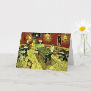 Tarjeta Van Gogh - El Café de la Noche, pintura famosa,