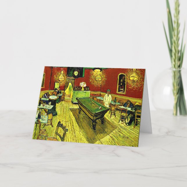 Tarjeta Van Gogh - El café nocturno (Anverso)