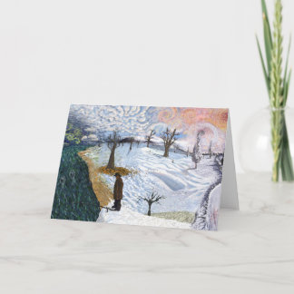Tarjeta Van Gogh: El paisaje invernal