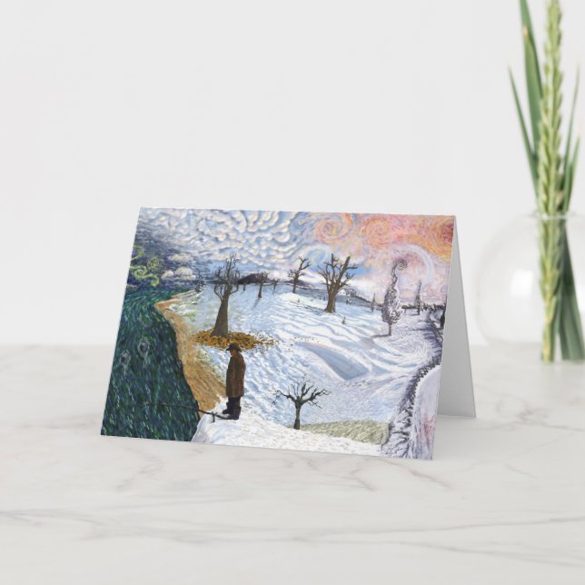 Tarjeta Van Gogh: El paisaje invernal (Anverso)