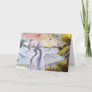 Tarjeta Van Gogh: El paisaje invernal