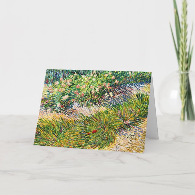 Tarjeta Van Gogh - Esquina de las mariposas (Anverso)