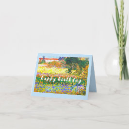 Tarjeta VAN GOGH "Flowering Garden with Path" Cumpleaños