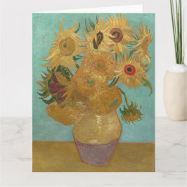 Tarjeta Van Gogh - girasoles, tercera versión, repetición