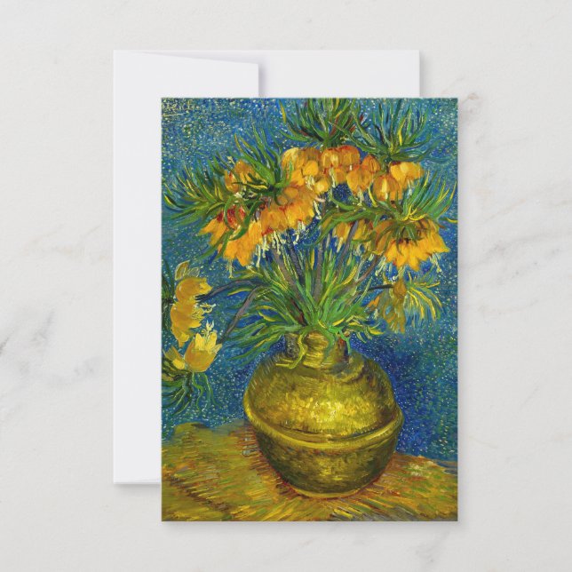Tarjeta Van Gogh Imperial Fritillaries (Anverso)