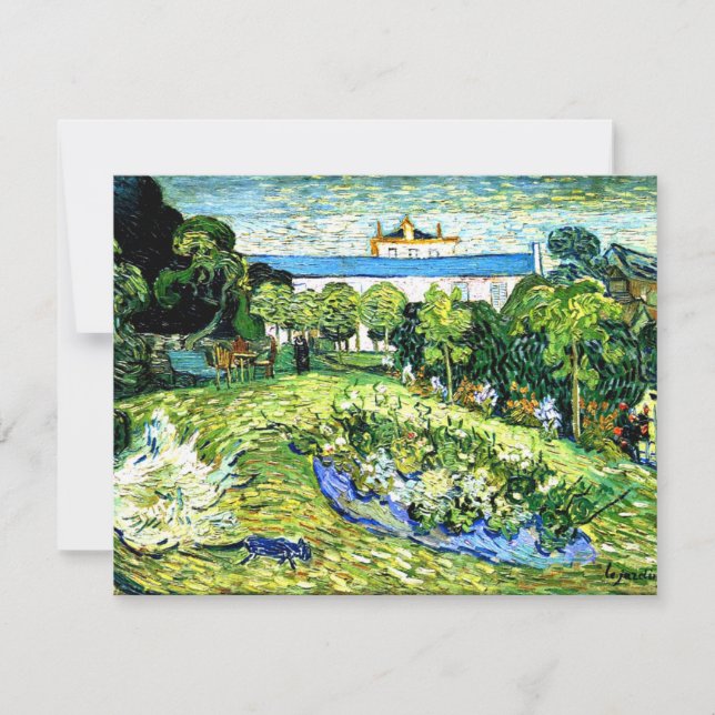 Tarjeta Van Gogh - Jardín de Daubigny (Anverso)
