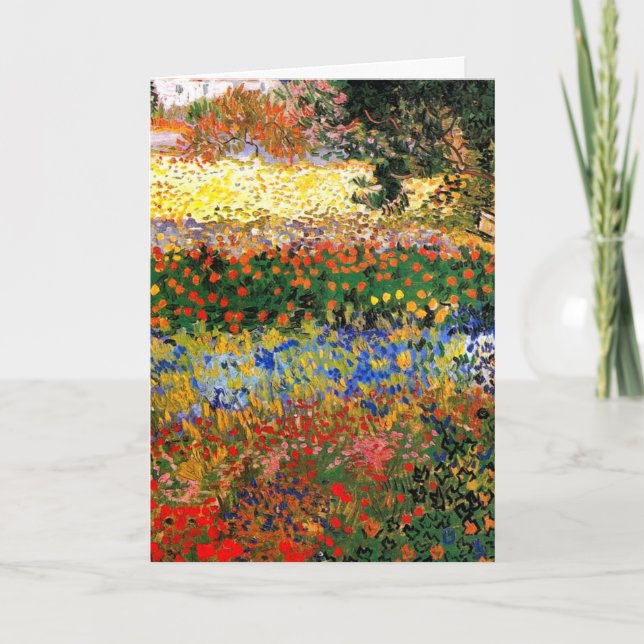 Tarjeta Van Gogh - Jardín en Arles (Anverso)