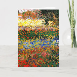 Tarjeta Van Gogh - Jardín en Arles