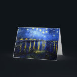 Tarjeta Van Gogh - Noche estrellada sobre el Ródano<br><div class="desc">Noche estrellada sobre el Ródano,  el famoso cuadro de van Gogh</div>