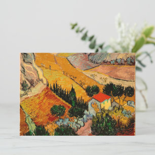Tarjeta Van Gogh - Paisaje con casas