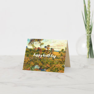 Tarjeta VAN GOGH "Puesta de sol en Montmajour" Cumpleaños 