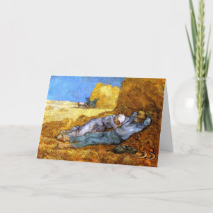 Tarjeta Van Gogh: Resto del mediodía del trabajo