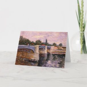 Tarjeta Van Gogh Río Sena con Pont del Grande Jette