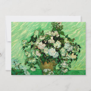 Tarjeta Van Gogh - Rosas blancas