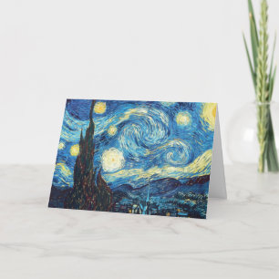 Tarjeta Van Gogh Starry Night Painting