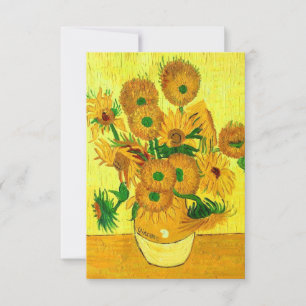 Tarjeta Van Gogh Sunflowers