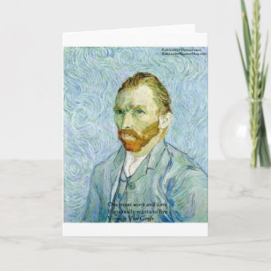 Tarjeta Van Gogh "Trabajo duro" Oferta de Wisdom Regalos y