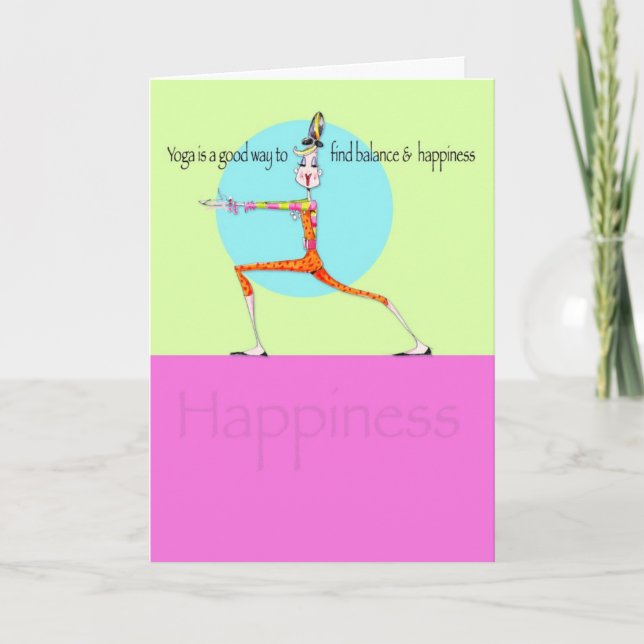 Tarjeta Vanity Yoga Happiness card (Anverso)