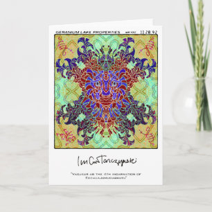 Tarjeta Vaojkur como la cuarta encarnación de Ekchuajumuda