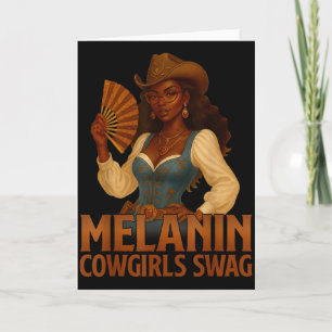 Tarjeta Vaqueras Melanina Historia Negra Africana Vaca Mel