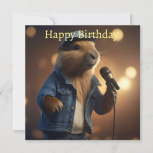 Tarjeta "Vaquero de Capybara: Serenading the Wild West"