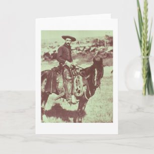 Tarjeta Vaquero de Montana, c.1880 (foto de b/w)