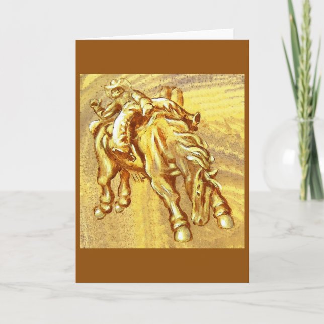 Tarjeta Vaquero del rodeo (Anverso)